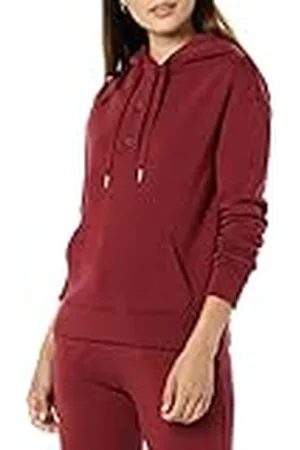 Amazon Sudadera en Felpa con Capucha y Cuello Henley de Manga Larga (Disponible en Tallas Grandes) (Previamente Amazon Aware) Mujer, , XL