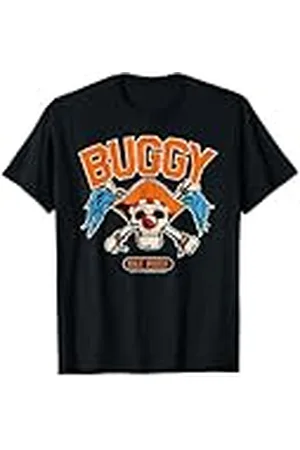 Onepiece Buggy Pirates Clown Skull Crossbones Emblema Anime Camiseta