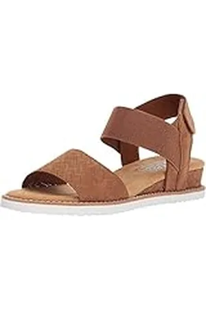 Skechers Desert Kiss - Sandalias planas para mujer, Marrón , 40 EU