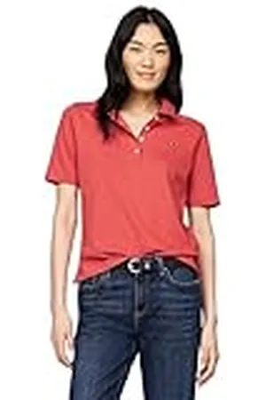 Tommy Hilfiger Polo de Manga Corta para Mujer Regular Fit, , XS
