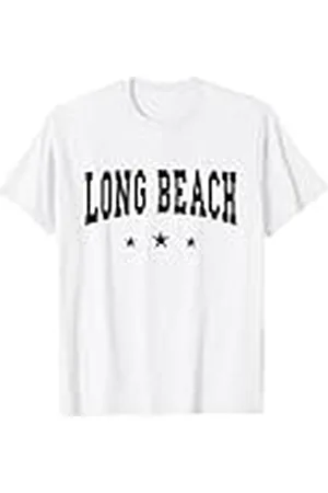 Graphic Club Inc. Long Beach - California - Throwback Design - Classic Camiseta