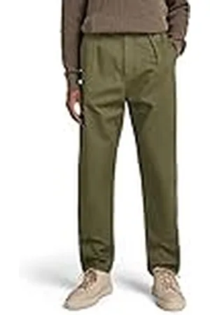 G-Star Para Hombre Pantalones Unisex Pleated Chino Relaxed, , 30W / 32L