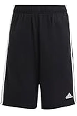 adidas Unisex niños Essentials 3-Stripes Knit Shorts, Black/White, 7-8 Years