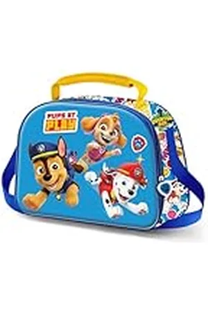 KARACTERMANIA Paw Patrol La Patrulla Canina Play-Bolsa Portamerienda 3D, Azul, 25,5 x 20 cm