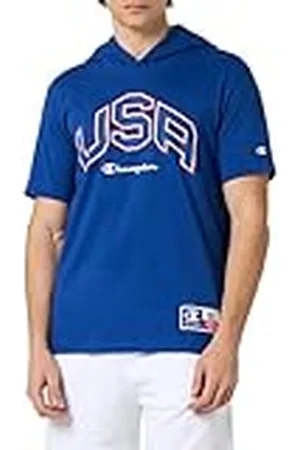 Champion Legacy Retro Sport-USA Hooded S/L Camiseta, , Hombre