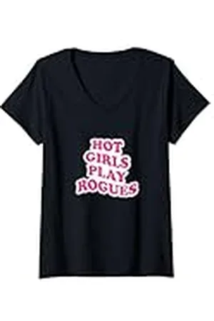 Fantasy Mujer Chicas Calientes Jugar Pícaros Camiseta Cuello V