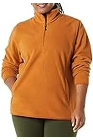 Amazon Chaqueta de Forro Polar con Cremallera de un Cuarto, Manga Larga y Ajuste Clásico (Disponible en Tallas Grandes) Mujer, , 3XL Grande