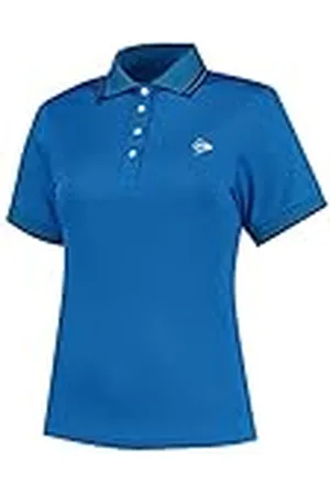 Dunlop Club Polo, Polo Deportivo de Tenis para Mujer, Azul