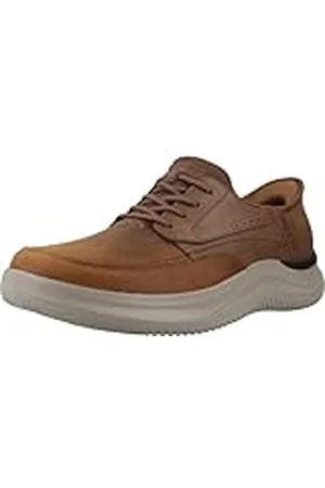 Skechers Hasting, Zapatillas Hombre, Brown, 41 EU