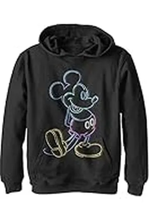 Disney Mickey & Friends - Neon Mickey Hoodie, Sudadera con Capucha Niños, , 7/8