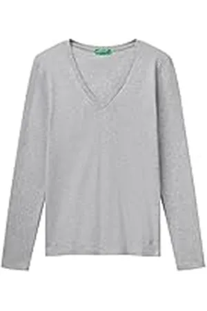 Benetton Camiseta M/L 3ga2e4245, , S para Mujer