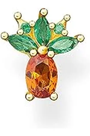 Thomas Sabo Pendientes de tuerca con diseño de frutas para Mujer, Pendiente de tuerca de piña