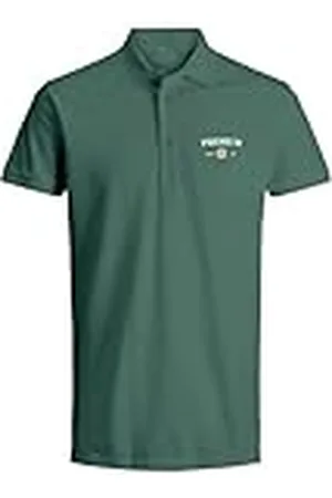 JACK & JONES Jprblaalfie SS Polo Fst, Verde Botella, S para Hombre