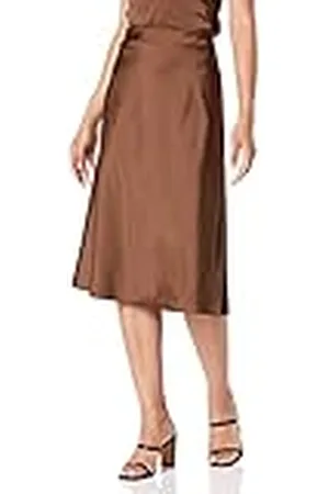 THE DROP Damen Maya Falda con efecto seda, Grano de , M