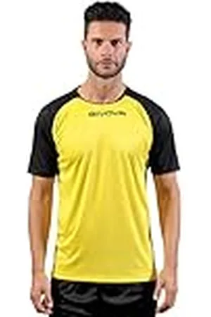 Givova Jefe Camiseta, Hombres, Amarillo/Negro, X-Large