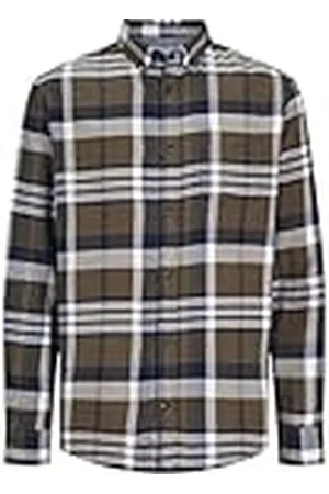 JACK & JONES Jjeclassic Autumn Check Shirt LS Sn Camisa de Manga Larga, , M para Hombre