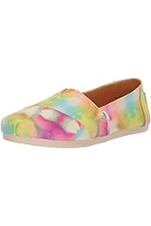 TOMS Alpargata Cloudbound, Mocasines Planos Mujer, Naranja (Mango Multi Botánico Sunprint), 38.5 EU