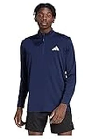 adidas Hombre Train Essentials Seasonal Training 1/4-Zip Long Sleeve Tee, , L
