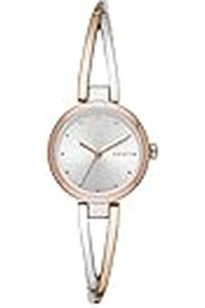 DKNY Reloj para mujer Crosswalk, movimiento de tres manecillas, caja de acero rosa dorado de 26 mm con correa de acero, NY2791