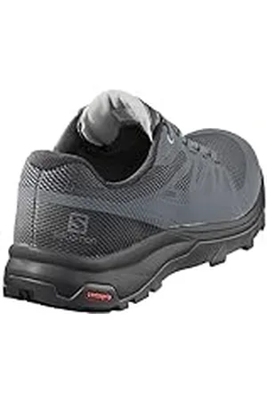 Salomon Outline Gore-Tex, Zapatos de Trekking y Senderismo, Mujer, Multicolor (Stormy Weather - Black - Lunar Rock), 43 1/3 EU