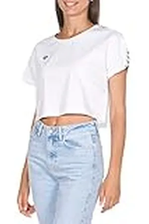 Arena W Corinne Team Camiseta de Manga Corta, Mujer, White/White, XL