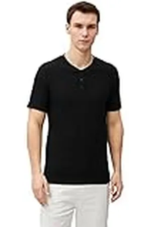 Koton Camiseta básica de Manga Corta Mandarin Collar Buttoned Slim Fit, , S para Hombre