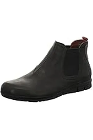 Think! King Funda de Piel con Forro, sostenible, Botas Chelsea Hombre, 0 Black Kombi, 41 EU