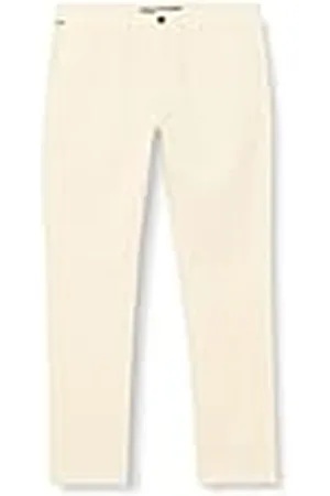 Tommy Hilfiger Pantalones para Hombre Bleecker Chino Slim Fit, Blanco (Calico), 32W/36L