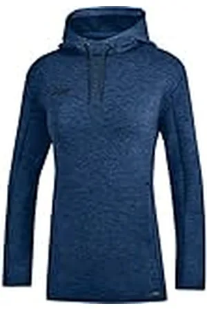 Jako Premium Basics Sudadera con Capucha para Mujer, Talla 44, Azul