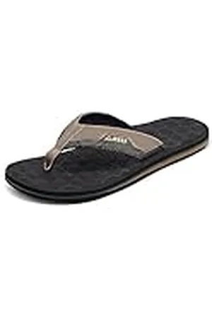 Reef The Ripper, Flip-Flop Hombre, Black/Tan, 46 EU