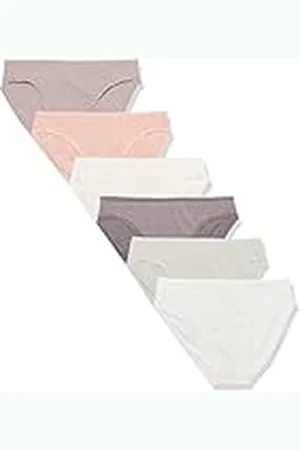 Amazon Ropa Interior de algodón con Pernera Alta (Disponible en Tallas Grandes) Mujer, Pack de 6, , 42