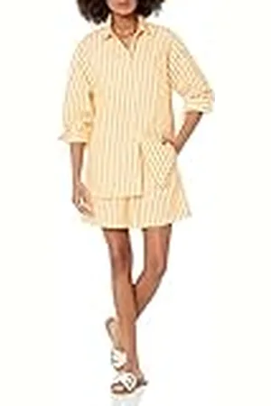THE DROP Camisa larga Kendra para mujer, corte holgado, , XXS