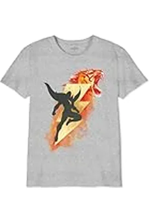 DC Comics Originals Boshazmts004 Camiseta, Gris Melange, 6 Años para Niños