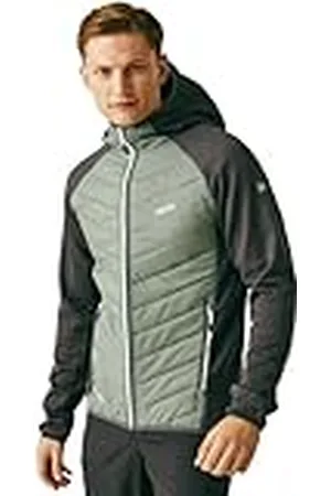 Regatta Mens Andreson VIII Hybrid Lightweight Softshell Jacket Chaqueta Acolchada, Hombres, Verde/Gris, 3XL
