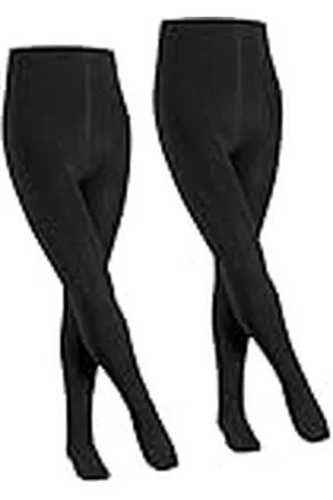 Falke Family Multipack K Ti algodón gruesas lisas 2 piezas, Pantimedias Unisex niños, , 152-164