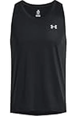 Under Armour Launch Singlet Camiseta sin mangas para hombre, camiseta de deporte ligera y de secado rápido, color /reflectante