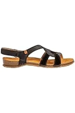 El Naturalista N5819 PANGLAO, Sandalias Planas Mujer, Black, 42 EU