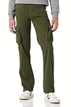 Alpha Industries Jet Pantalones Cargo, Verde (Dark Olive-142), 40 para Hombre