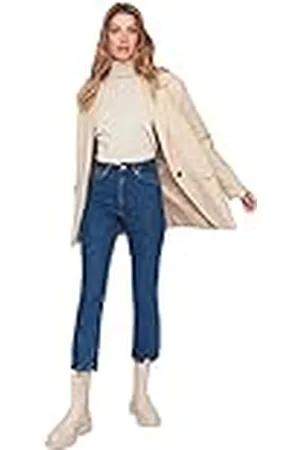 Trendyol Woman Straight Jeans, , 40 para Mujer