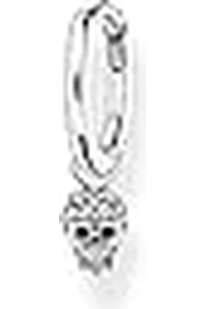 Thomas Sabo Pendiente de Aro con Abalorio, Aro en Plata con Calavera