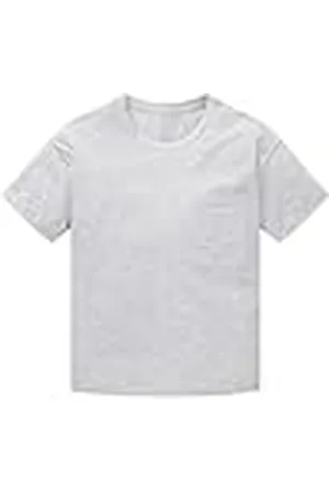 TOM TAILOR 1035126 Camiseta, 15398-Light Stone Grey Melange, 176 para Niñas