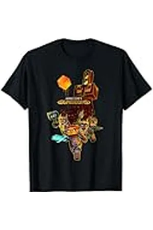 Minecraft Dungeons Group Fighters Poster Camiseta