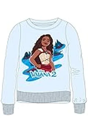 Disney Sweat Shirt Kid (2 à 8 Anõs) Vaiana Suave, Lindo y Cálido: Chaleco Suéter Algodón Estampado Mixto para Niña y Niño Modelo DIS VAI 5218C589-S1-6AÑOS