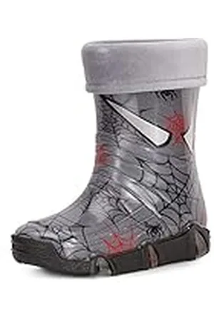 Ladeheid Botas de Agua forradas unisex para Niños Zapatos resistentes al agua Botas de goma Calzado de lluvia para niños y niñas Swk40 ( , 21/22 EU)