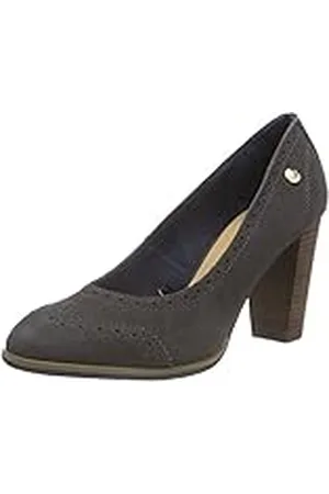 Tommy Hilfiger Belina 1B - Zapatos de tacón Cerrados para Mujer, Color Gris (Dark Grey 022), Talla 36