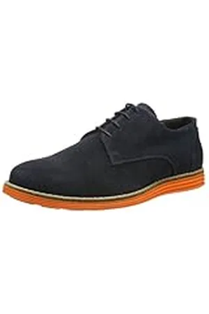 SELECTED Sel Sprint ID - Zapatos de Cordones de Cuero para Hombre Azul Blau (Night Sky) 42