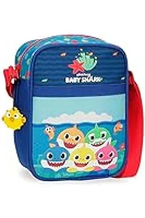 Baby Shark Bandolera Unisex Niños, (Blue), 15x19x10 Cms