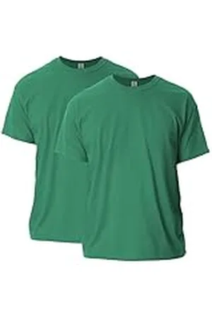 Gildan Ultra Cotton T-Shirt, Style G2000, 2-Pack Camiseta, Verde Kelly, L (Pack de 2) para Hombre