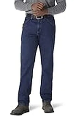 Wrangler Riggs Workwear Jeans de Ajuste Relajado con Cinco Bolsillos para Hombre, índigo (Antique Indigo), 34W x 32L