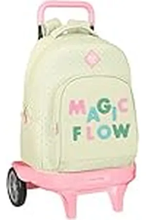 Safta Glowlab Magic Flow - Mochila Grande con Ruedas, Compact Evolution, Extraíble, Ideal para Niños de Diferentes Edades, Cómoda y Versátil, Calidad y Resistencia, 33x22x45 cm, Color